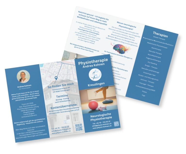 Neurologischer Physiotherapie Flyer